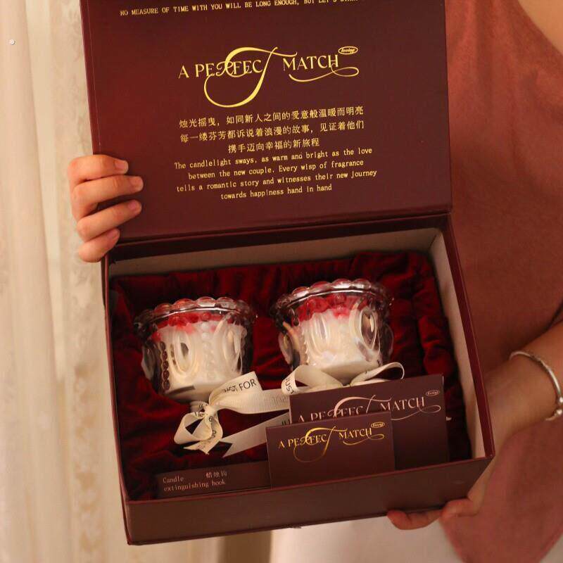 香薰蜡烛礼盒结婚订婚新婚礼物送闺蜜姐姐新人新娘小众高级实用的