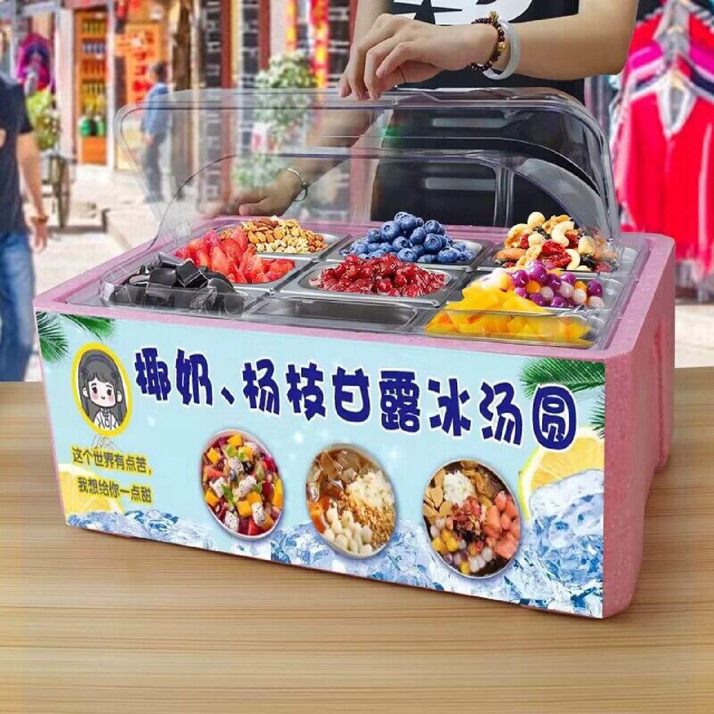 摆摊泡沫箱保冷学校食堂饭店冷藏保鲜箱外卖送餐箱子冷饮加冰盒