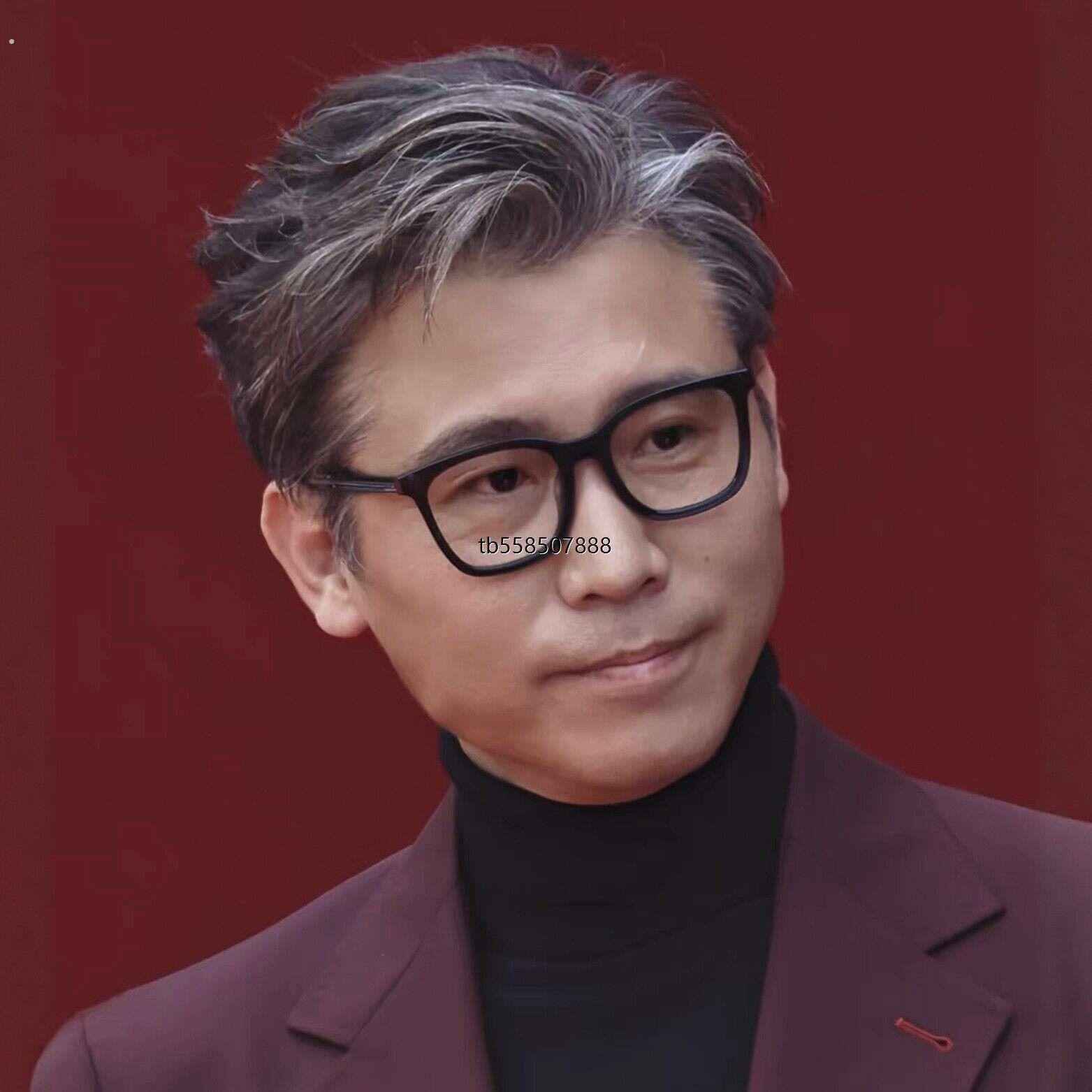 李乃文同款近视眼镜男款高级感复古黑框防蓝光可配度数装饰平光镜