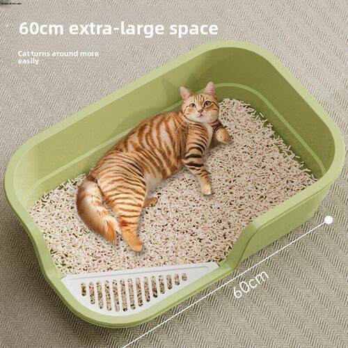猫砂盆自动清理幼猫专用超大号防外溅加厚猫厕所低入口半封闭小猫