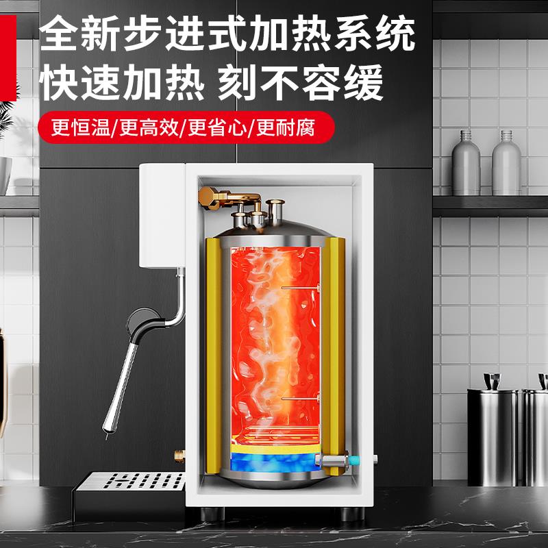 鼎百蒸汽开水机加热奶泡机咖啡蒸汽机商用奶茶店吧台步进式开水器