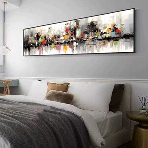江南水乡卧室床头装饰画高档抽象书房茶室挂画客厅沙发禅意水墨画