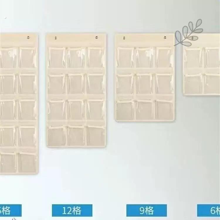 牛津布透明手机收纳袋挂袋接送卡袋手机袋挂墙壁式存放置物袋定做