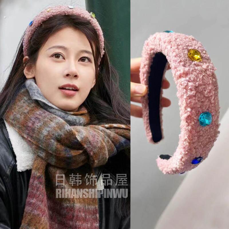 赵昭仪同款发箍质感刘海夹新款发饰甜美高颅顶毛绒头饰压发百搭潮