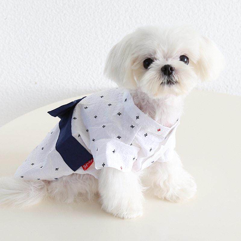 海洋物语男款浴衣狗狗猫咪服装宠物和服凉感薄款防晒可爱舒适