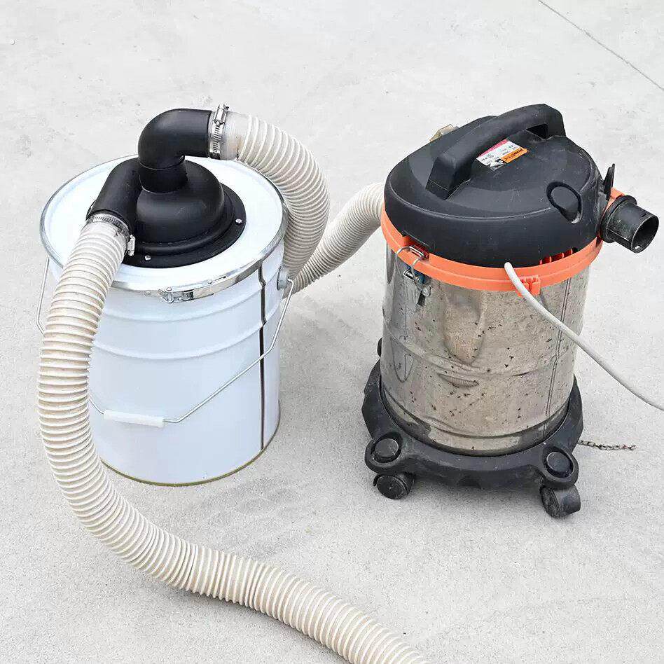 50塑料改装吸尘器旋风集尘器小型旋风桶粉尘过滤分离器木工吹尘器