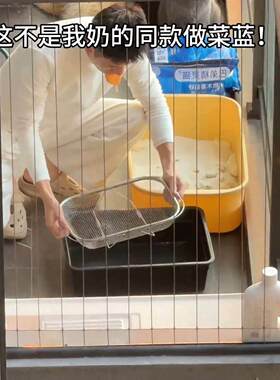 猫砂过滤网好用方便不锈钢宠物用品可伸缩多功能置物架清洁工具