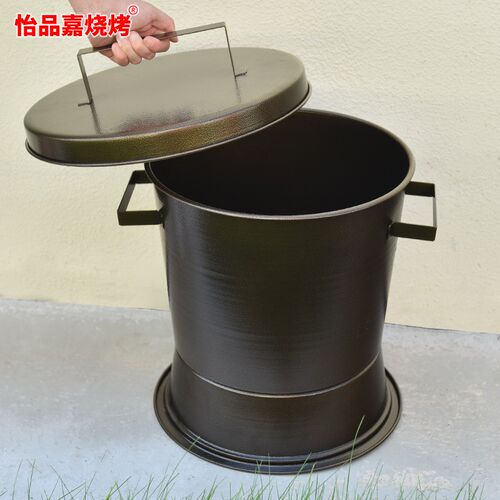 商用脚踩灭炭桶烤肉店灭碳炉息炭桶烧烤箱熄灭炭箱闷炭桶盒灭碳桶