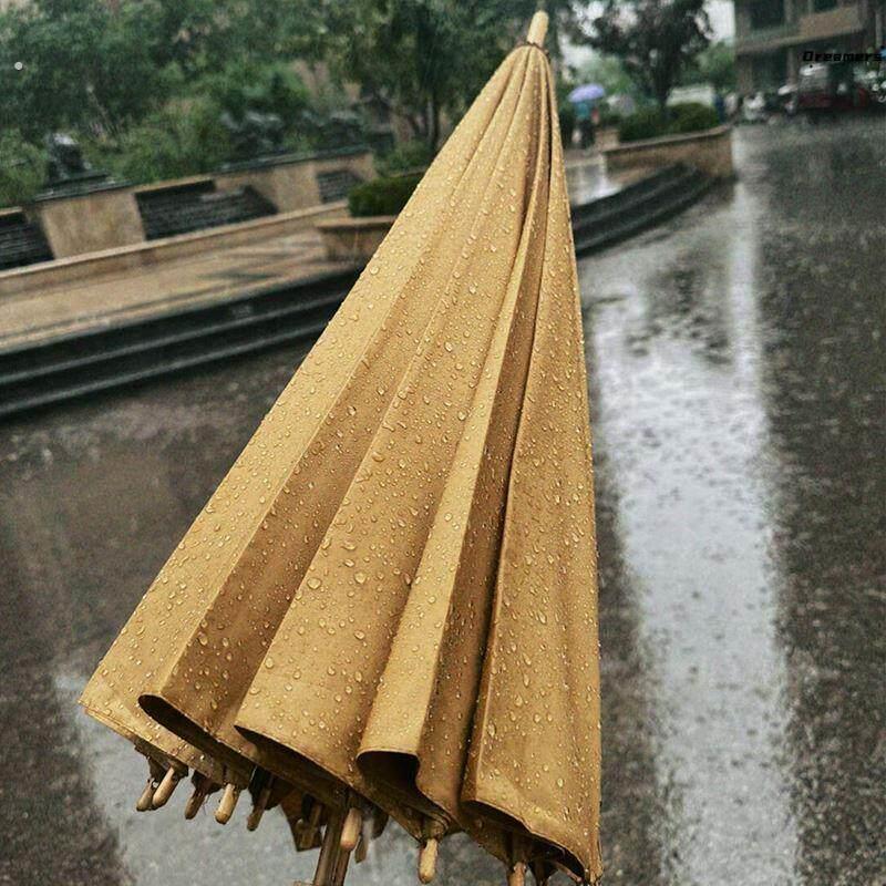 中国风实木长柄雨伞加大加厚加固晴雨两用新中式文艺创意男女厂家