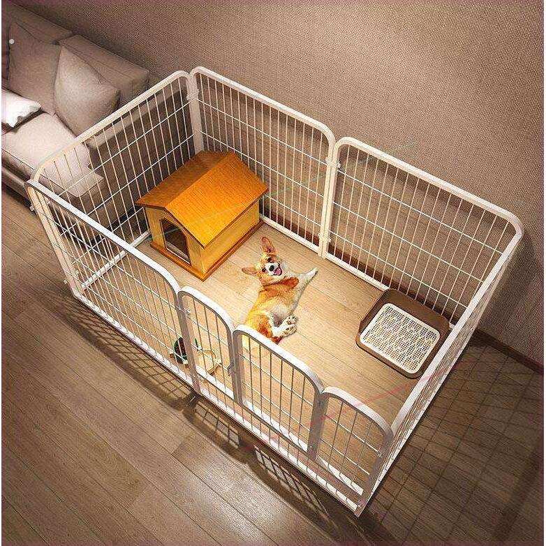 宠物栅栏狗狗围栏狗笼子中小型犬泰迪柯基隔离门防护栏栅栏狗窝垫