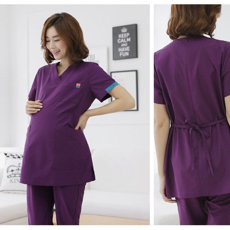 孕妇手术服夏季薄款刷手服洗手衣分体套装牙医工作服口腔儿科医院