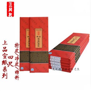 安徽汪同和上品四尺六尺生宣纸大师级书法绘画创作纯手工国画宣纸