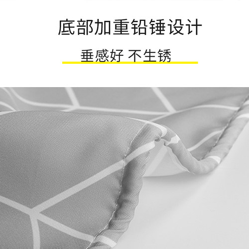 良寻北欧日式浴帘套装免打孔卫生间窗帘隔断帘淋浴帘防水防霉加厚