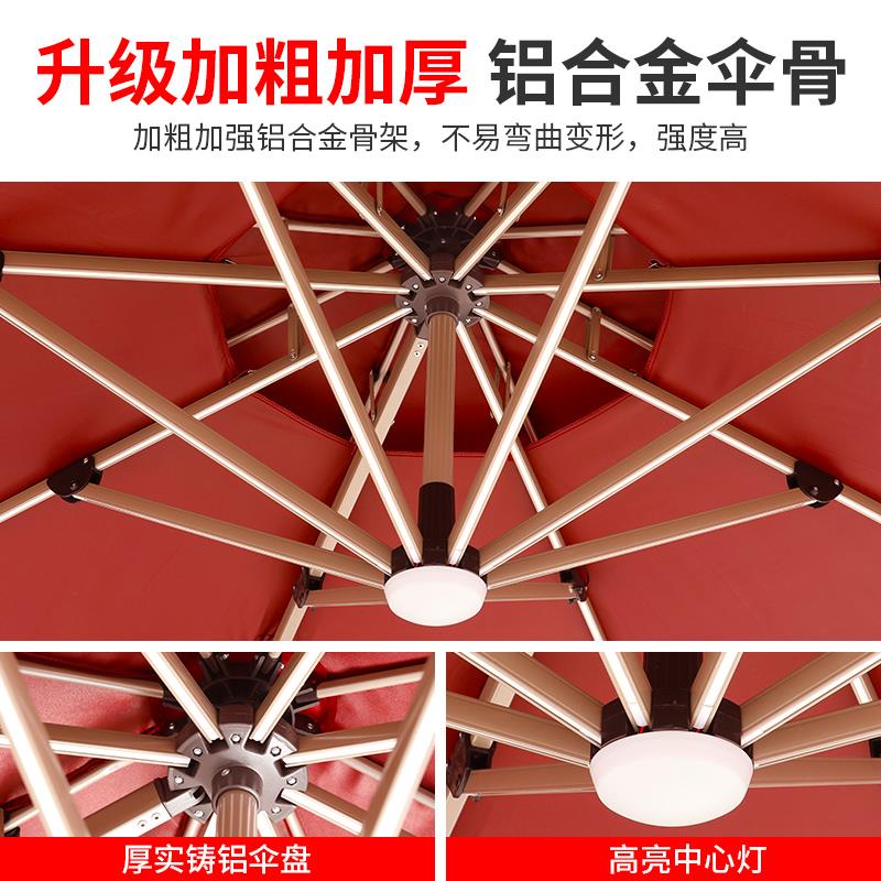 藤朝户外遮阳伞太阳伞摆摊伞庭院伞室外花园大休闲阳台露天罗马伞