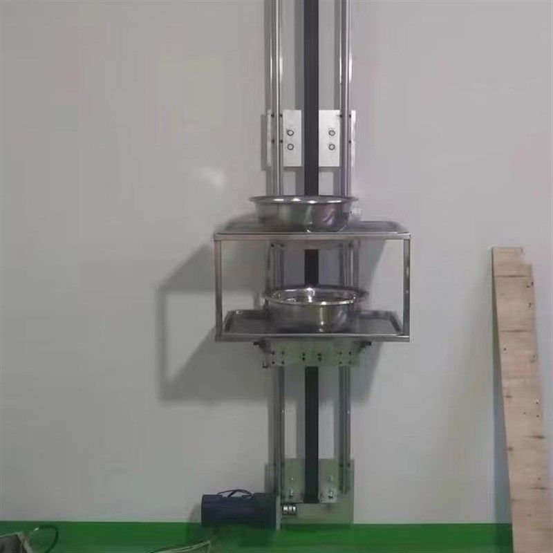 直杆传菜电梯升降机小型二层传菜梯饭店升降机单双轨简易托盘餐梯