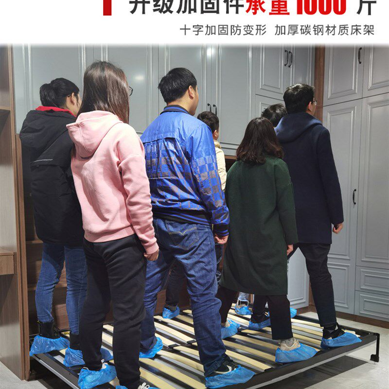 隐形床五金配件家用正翻侧翻阳台折叠床衣柜壁床下翻隐藏床墨菲床