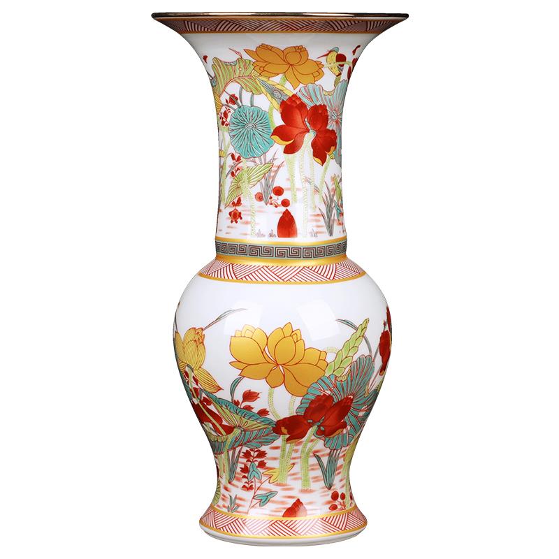 景德镇陶瓷器花瓶工艺品摆件电视酒柜客厅茶桌床头卧式装饰品