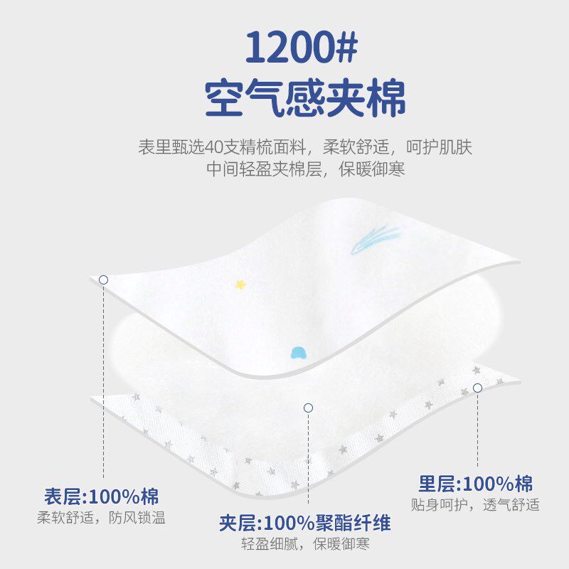 柠檬爬爬宝宝分体套装棉服棉裤冬季加厚保暖婴儿夹棉家居服两件套