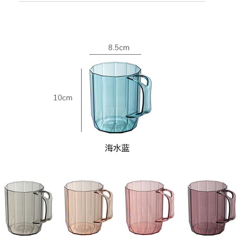 透明耐摔高颜值家庭洗漱杯简约倒挂漱口杯情侣一对涮牙杯套装