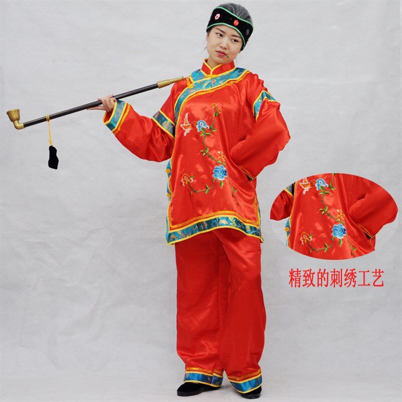 媒婆服装演出服全套搞笑烟袋道具假发头饰地主婆中性古装舞台戏剧