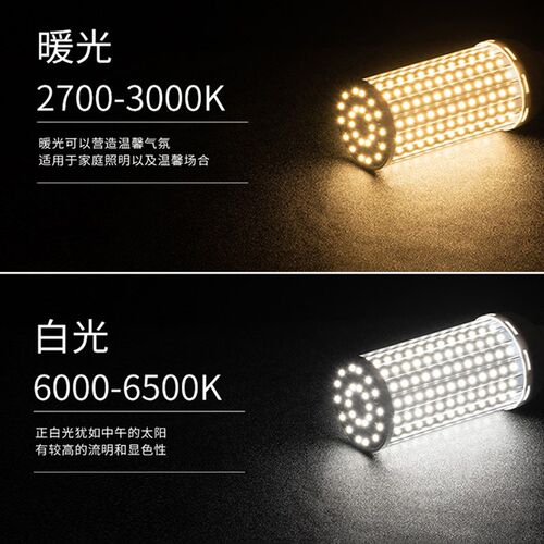 大功率LED加长玉米灯E27螺口110v220V80W工厂路灯灯泡景观灯光源