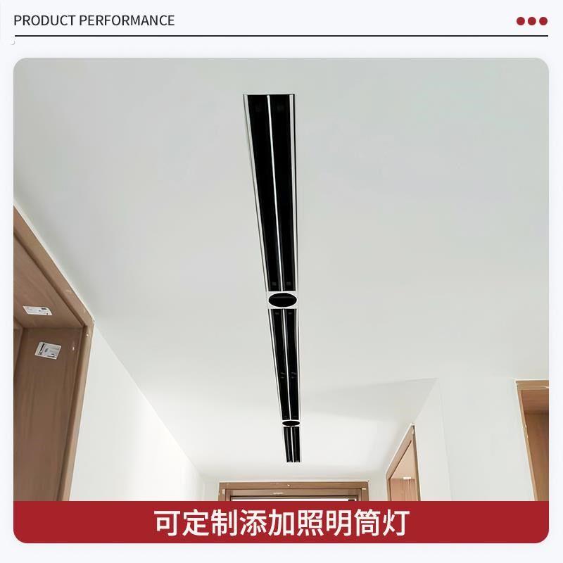 中央空调线槽爪型槽型出风口百叶格栅条缝极简预埋隐形无框回风口图片