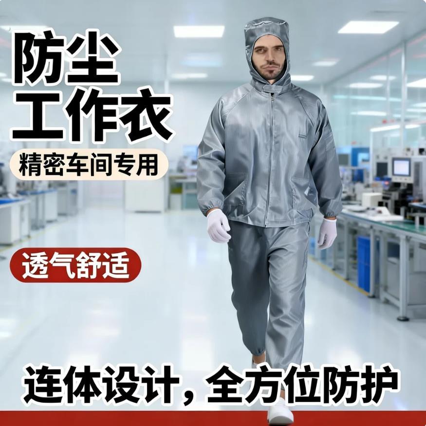 防尘工作衣衣服喷漆防护衣四季通用男女同款透气防尘服打磨专用