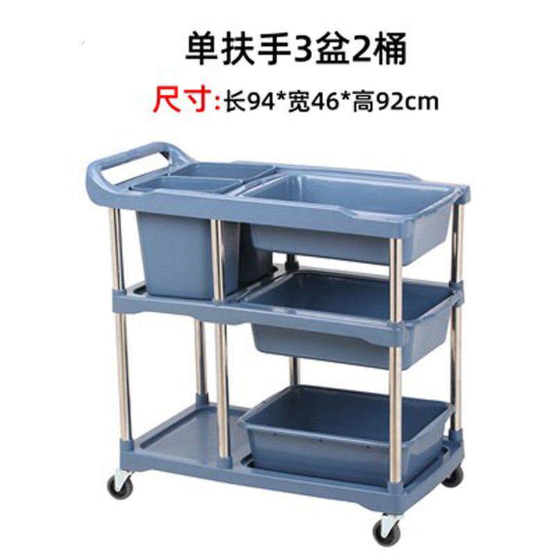 餐厅收碗车收餐车不锈钢商用收集车垃圾餐盘手推车餐具收纳车饭店