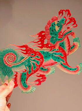 皮影2026马年装饰画传统非遗手工制作新中式挂画创意玄关桌面摆件