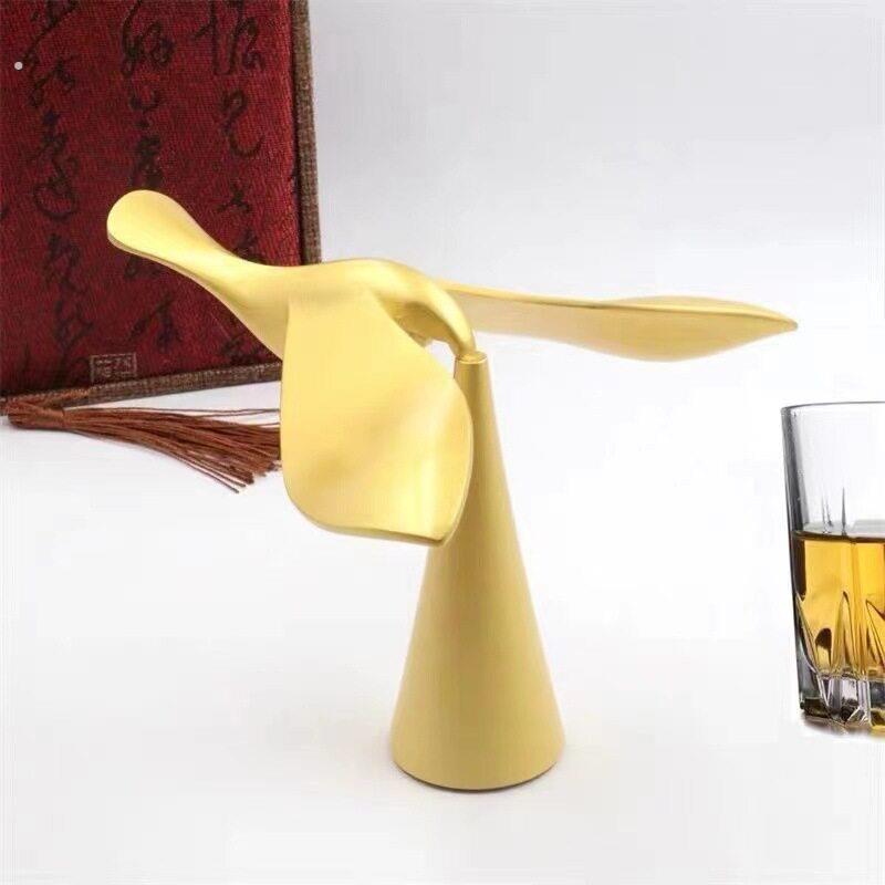 黄铜飞鸟开瓶器啤酒不倒翁悬浮起瓶器平衡鹰小鸟桌面创意摆件礼物