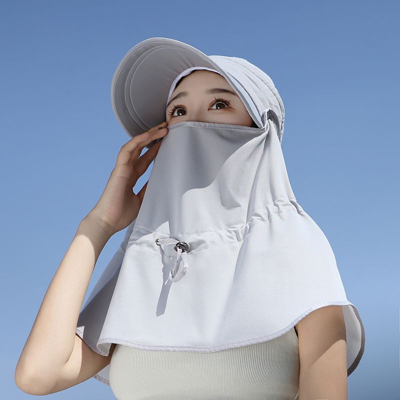 防紫外线遮阳帽女夏脸采茶