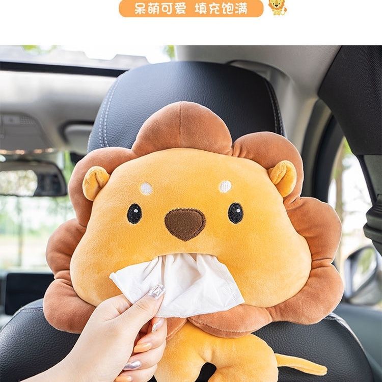 车载纸巾盒挂式汽抽玩偶公