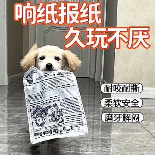 狗玩具磨牙解闷发声报纸响