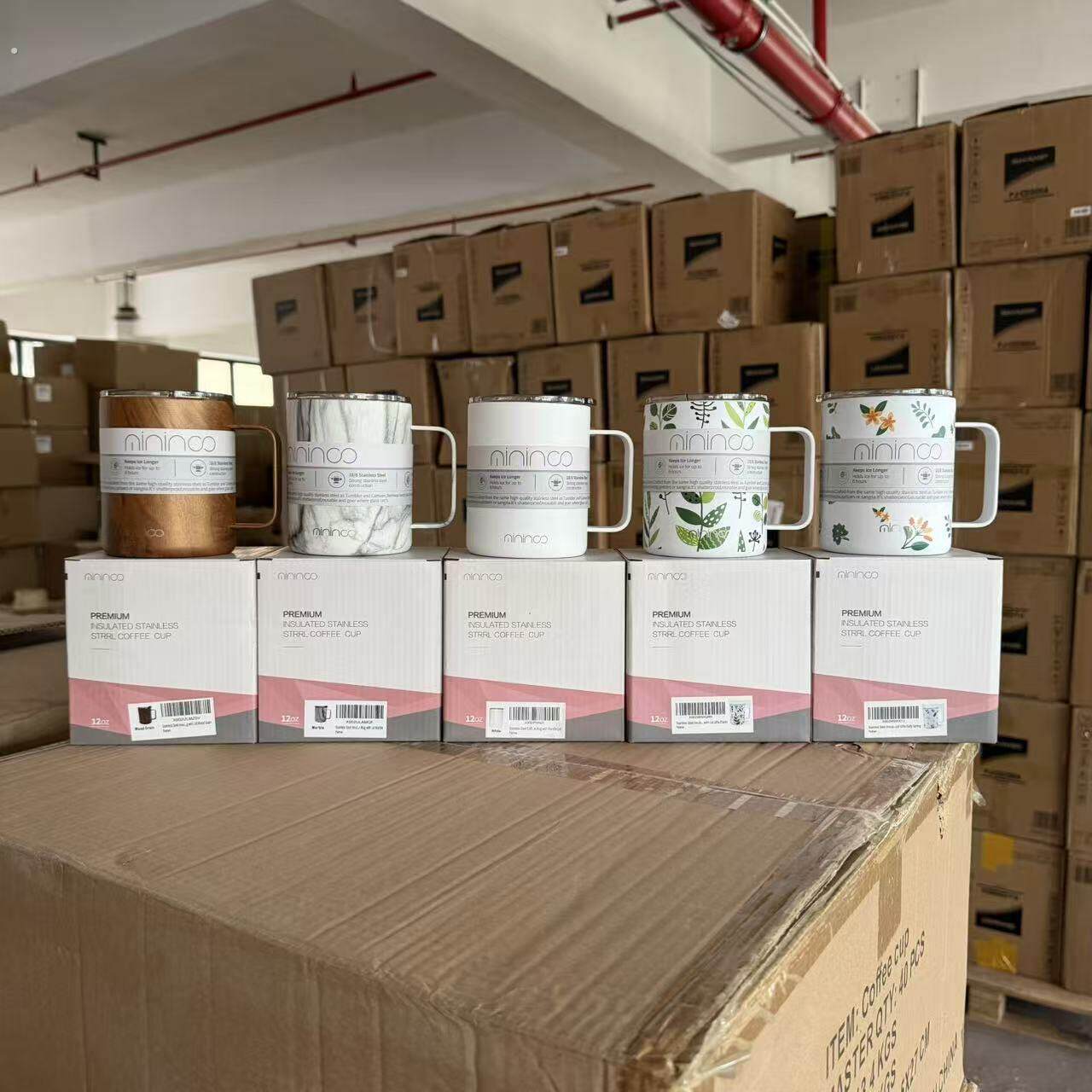 品质一流！出扣整单！双层真空隔热密封防漏一体不锈钢保温马克杯