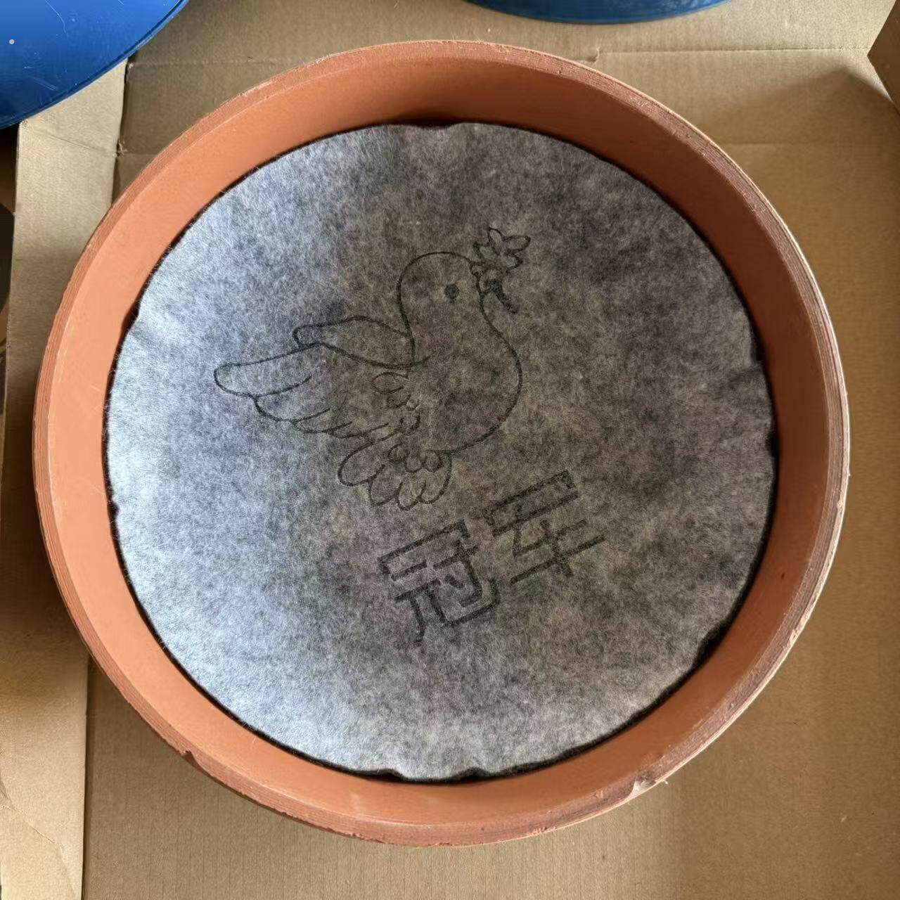 鸽子专用紫砂陶瓷草窝防侧翻蛋盆毛毡垫配对育雏巢盆信鸽用品