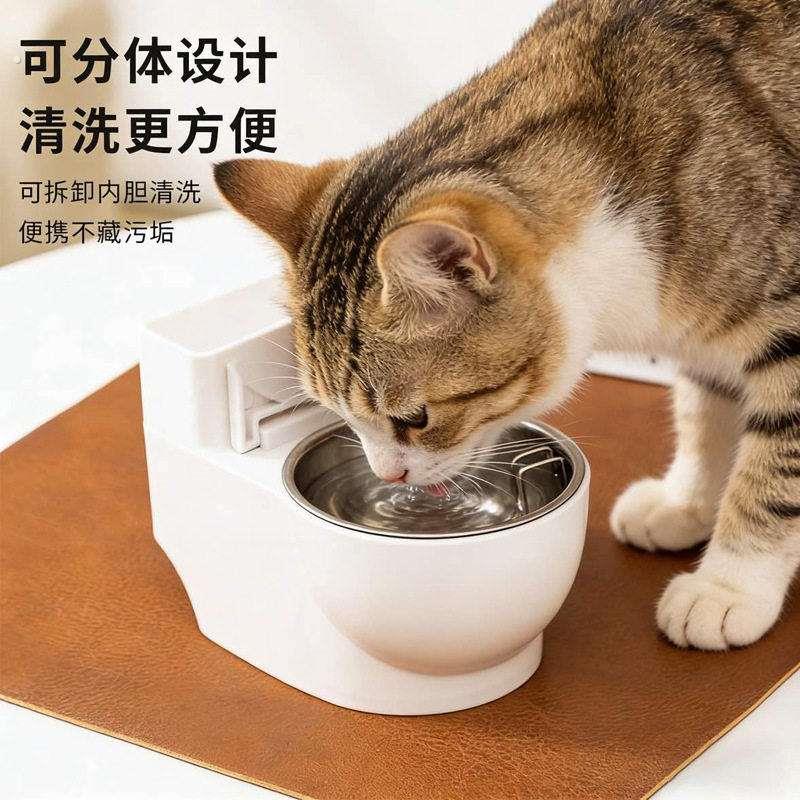 猫咪狗狗马桶饮水器宠物饮水器猫咪狗狗饮水碗马桶猫碗狗碗趣味