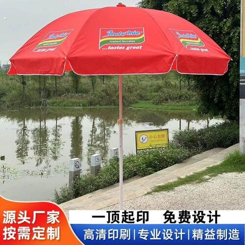 加粗遮阳伞摆摊伞雨伞超大号户外商用广告伞印刷定制折叠广告圆伞