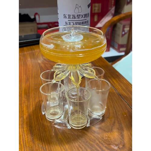 酒分配器六杯聚会家庭户外露营集亚克力站家庭酒吧倒酒娱乐
