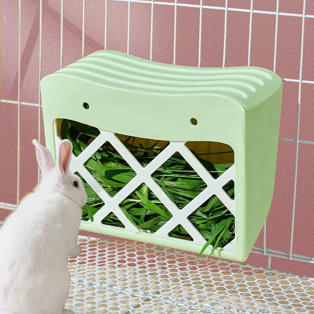 兔兔草架荷兰猪宠物兔子豚鼠喂草器内置外置两用放草可固定防浪费