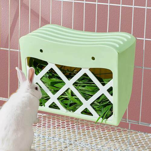 兔兔草架荷兰猪宠物兔子豚鼠喂草器内置外置两用放草可固定防浪费