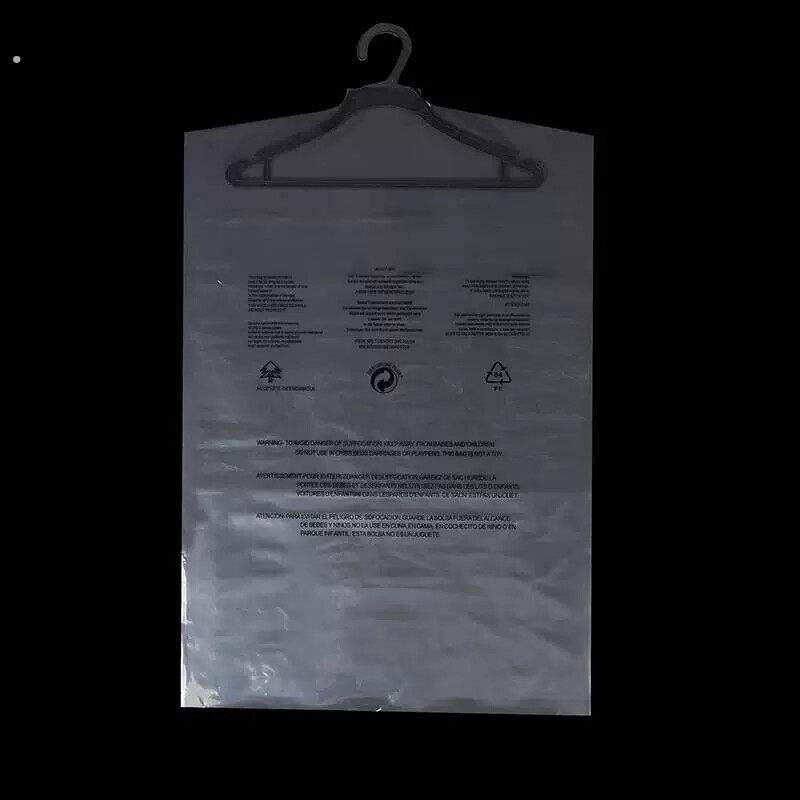 一次性警示语挂衣袋透明衣服防尘袋干洗店西服罩服装酒店浴袍袋图片