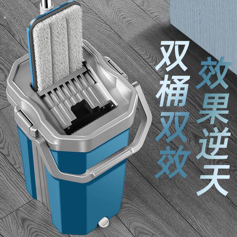 厨房带桶加大款脱水扦把水槽2021拖地的赖人拖把免手洗吸水强厂家