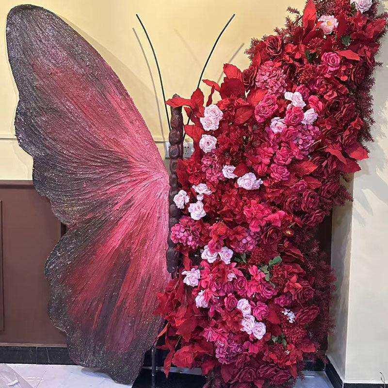 商场打卡大型蝴蝶装饰景区美陈立体网红装置仿真蝴蝶摆件婚礼店铺