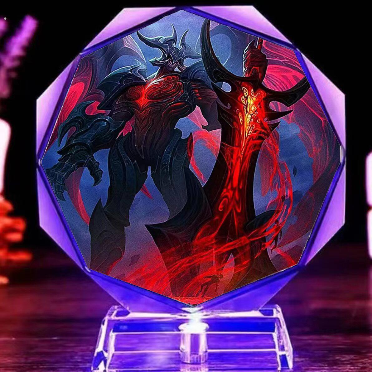 英雄联盟模型人物剑魔武器大师船长发光小夜灯桌面摆件送朋友礼物