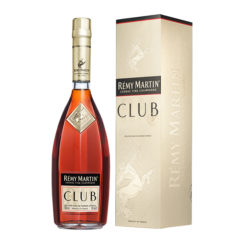 人头马CLUB优质香槟区干邑白兰地700ml 法国原装行货进口洋酒