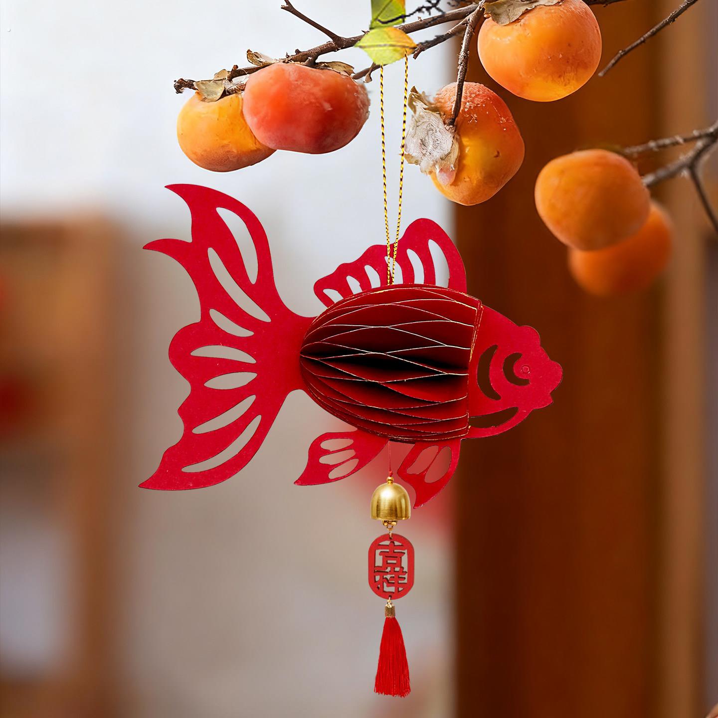 新年立体灯笼小挂件2026马年装饰挂树上绿植挂饰春节过年氛围布置