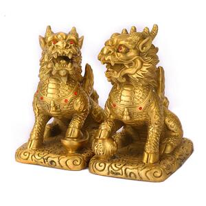 厂家黄铜麒麟全铜财富福麒麟工艺品礼品家居摆件