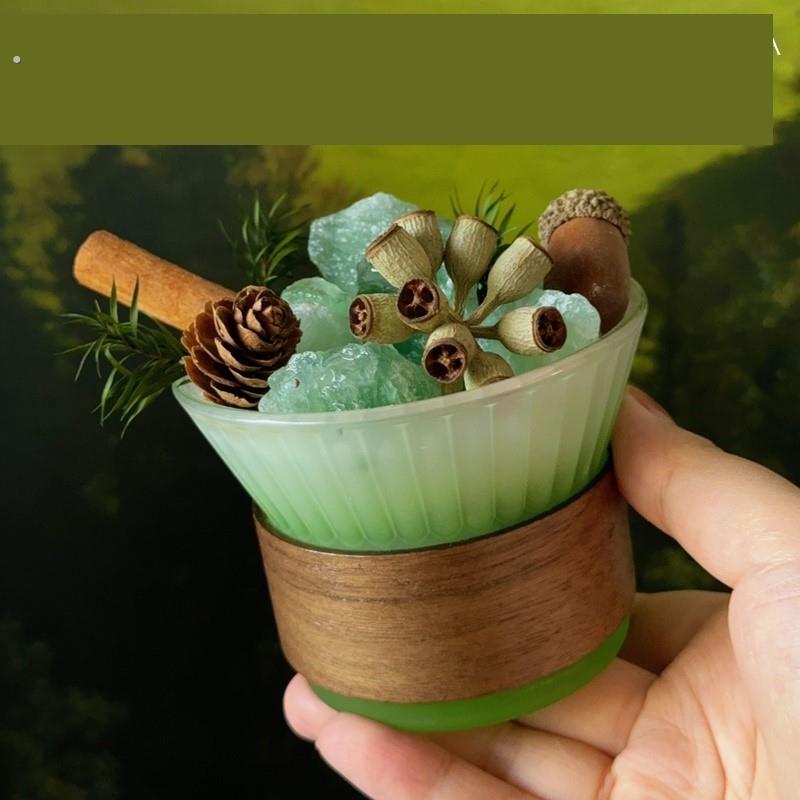只此青绿精油香薰扩香石天然晶石香氛礼盒摆件创意情人节生日礼物