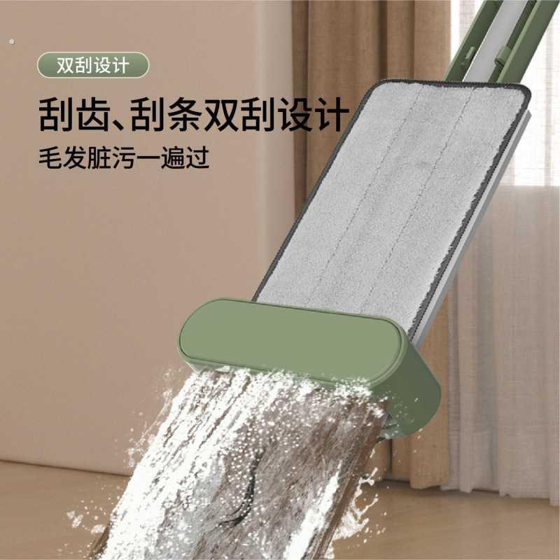 米创免手洗平板拖把加长旋转家用拖地干湿两用懒人拖布桶墩布
