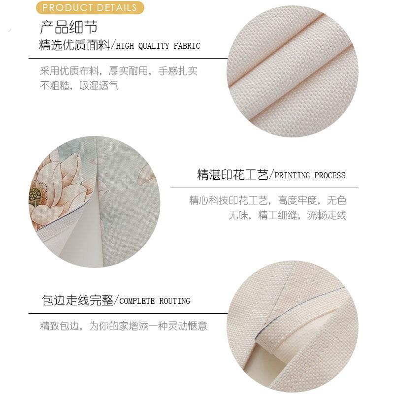 中式门帘隔断窗厨房遮挡卧室家用中国风厕所玄关布艺挂帘子免打孔